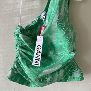 Ganni Top never worn, one shoulder top, size S/38